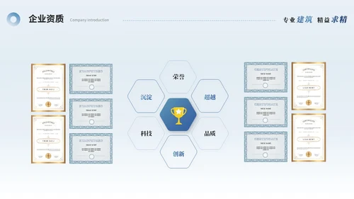简约商务建筑公司介绍建筑企业介绍ppt模板