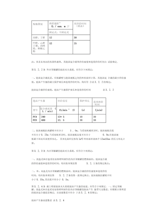 低倍数泡沫灭火系统设计规范