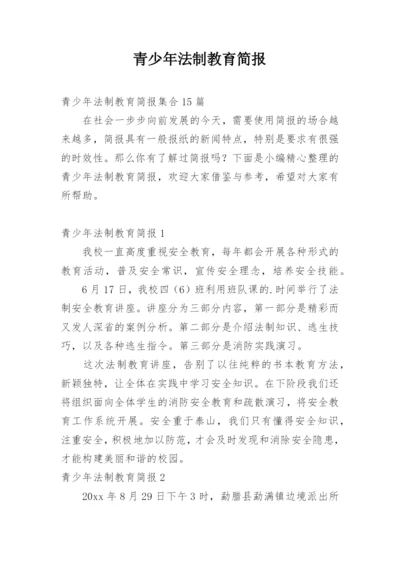 青少年法制教育简报.docx