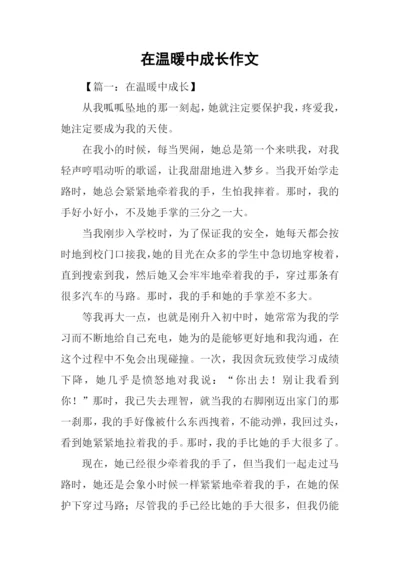 在温暖中成长作文.docx