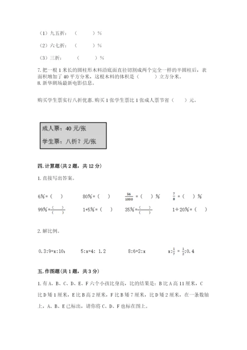 六年级下册数学期末测试卷含完整答案【精品】.docx