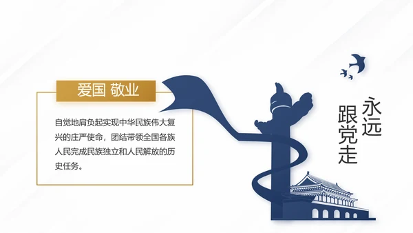 蓝色党建党支部年终工作总结计划述职报告PPT
