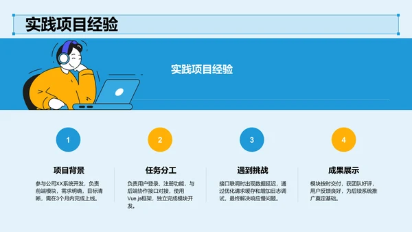 试用期转正答辩汇报PPT模板