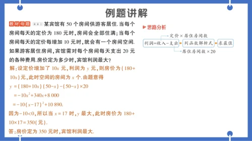 【同步作业】人教版九(上) 第22章 二次函数 专题五 实际问题中的最大利润问题——教材P52习题2