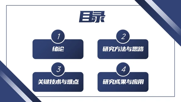 简约几何线条色块毕业论文答辩PPT模板