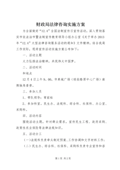 财政局法律咨询实施方案.docx