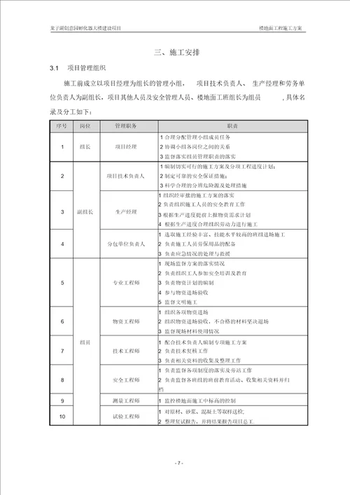 楼地面工程施工方案 8219