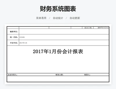 财务系统图表