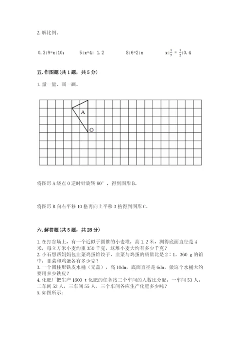 北师大版六年级下册数学期末测试卷带答案（巩固）.docx