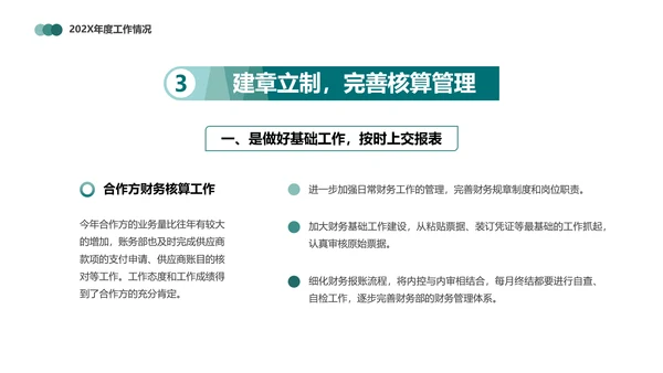 财务报表，财务年终总结PPT模板