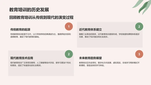 红色小清新教育培训知识科普PPT模板
