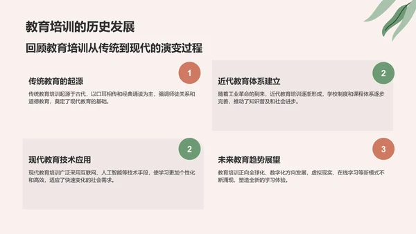 红色小清新教育培训知识科普PPT模板