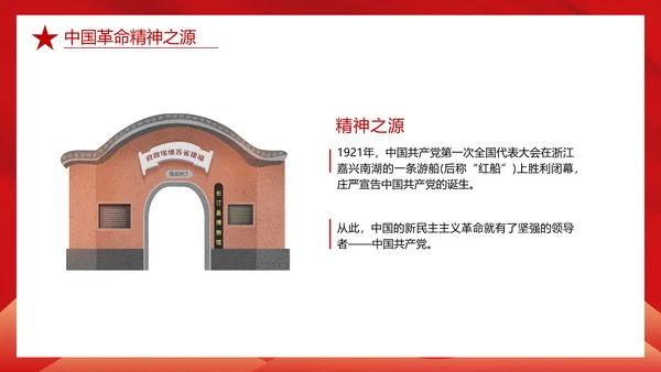 红船精神学习，党建红色文化PPT模板