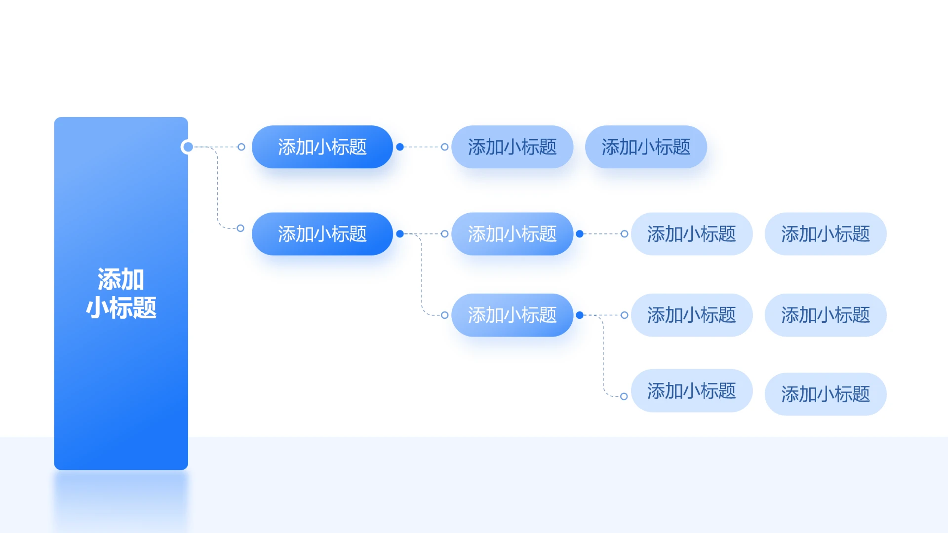 单页多模块业务要点梳理网状关联逻辑图标文本框信息罗列PPT模板