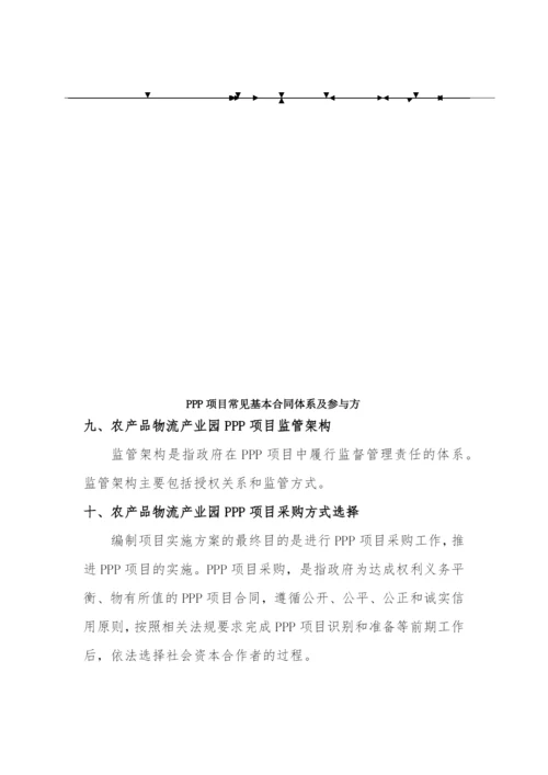 政府与社会资本合作(PPP)-农产品物流产业园项目实施方案(编制大纲).docx