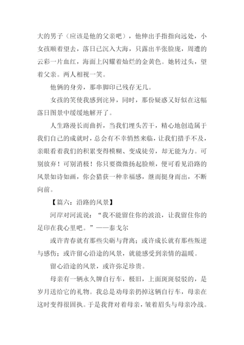 沿路的风景作文.docx
