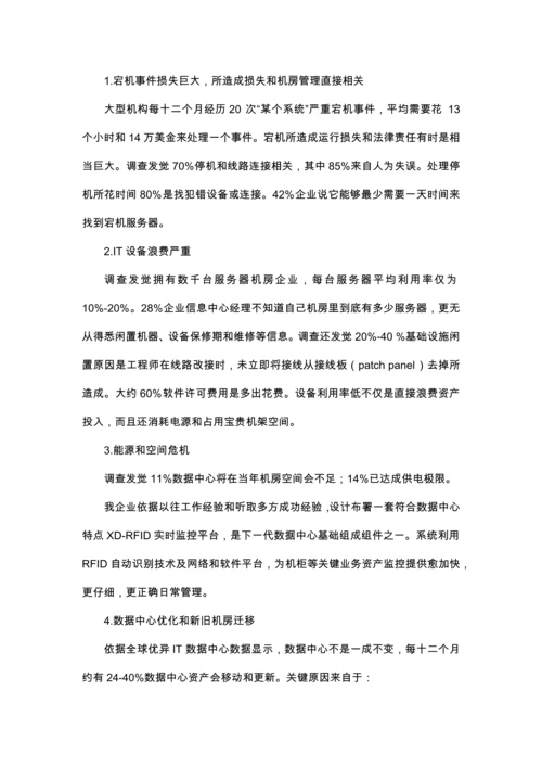 RFID智能机房资产标准管理系统软件关键技术专项方案.docx