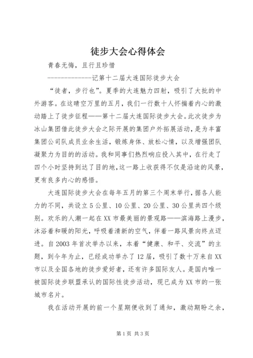 徒步大会心得体会.docx