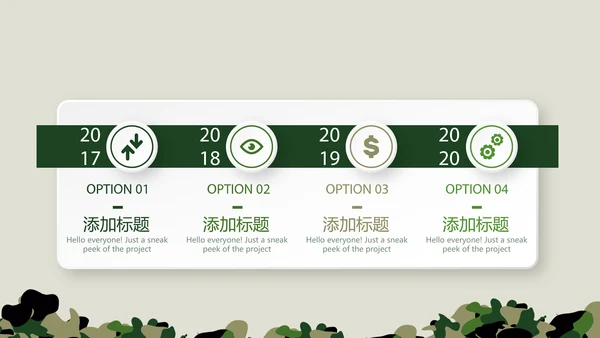 八一建军节武警年年终总结动态PPT