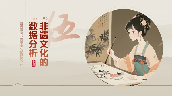 红色中国风非遗文化的传承与推广PPT模板