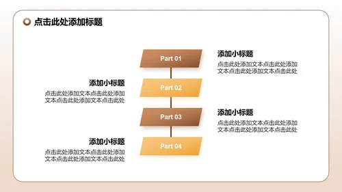 浅棕色简约风文献汇报毕业答辩PPT模板