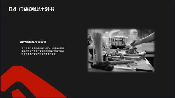 黑色时尚风门店创业计划书PPT模板