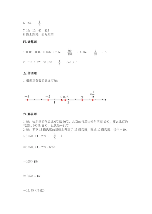 六年级下册数学期末测试卷及参考答案【典型题】.docx