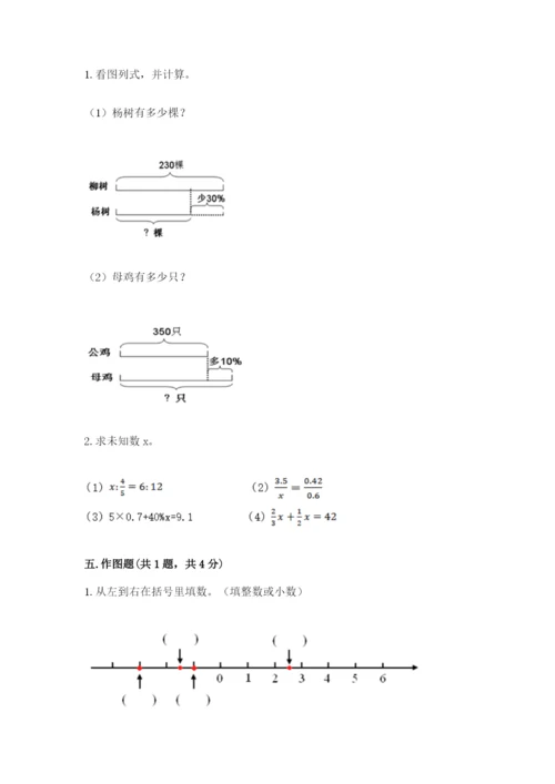 夏邑县六年级下册数学期末测试卷标准卷.docx