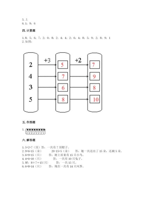 人教版一年级上册数学期末测试卷必考题.docx