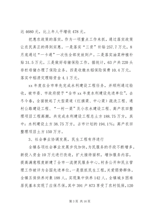 乡镇工作总结及规划总结.docx