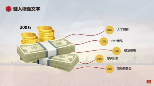 赚动大未来投资财富之门通用PPT模板