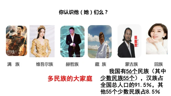 4.1.3国土与人民：众多的人口与多民族的大家庭（1课时）同步课件