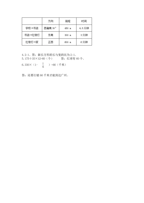 人教版六年级上册数学期末模拟卷附答案ab卷.docx