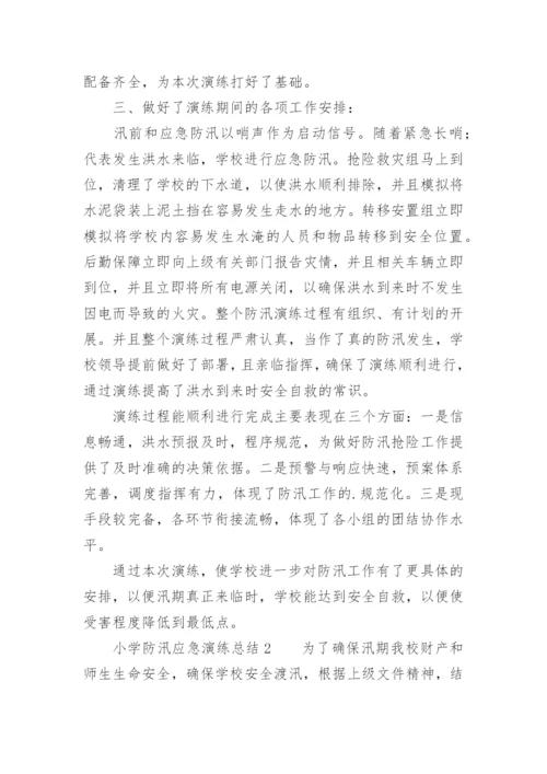 小学防汛应急演练总结.docx