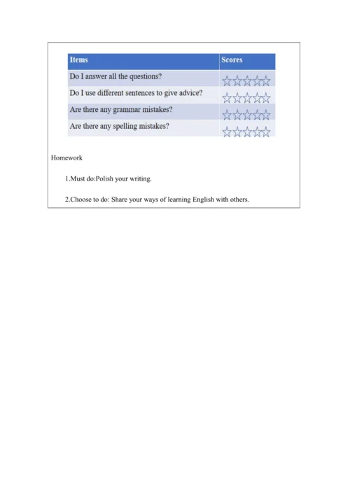 Unit 2 Writing-教学设计