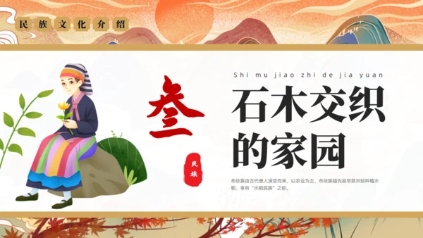 走进布依族文化通用PPT模板