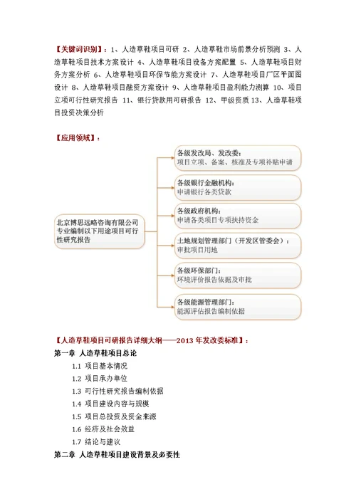 推荐人造草鞋项目可行性研究报告(技术工艺 设备选型 财务概算 厂区规划)标准方案设计