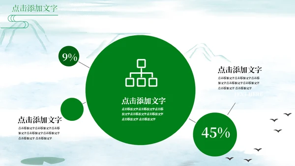 绿意山水中国风端午节习俗介绍通用PPT模板