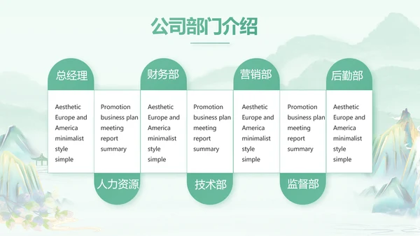清新中国风春天春季旅游电子相册PPT