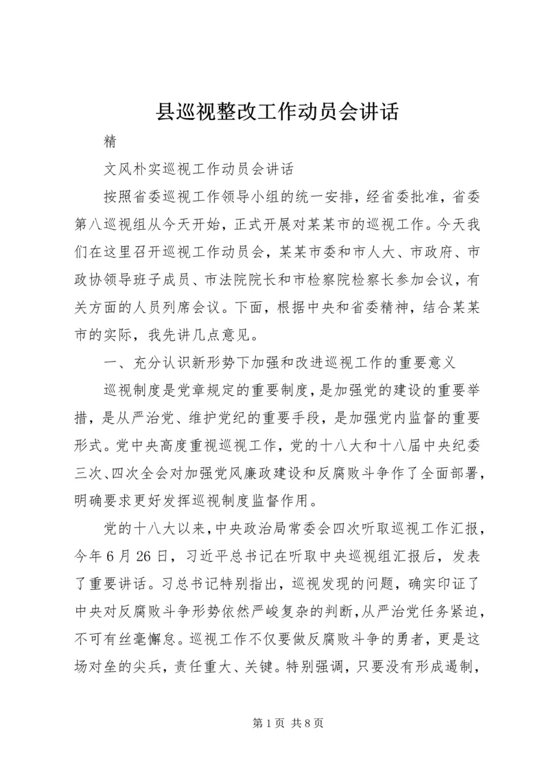 县巡视整改工作动员会讲话 (3).docx