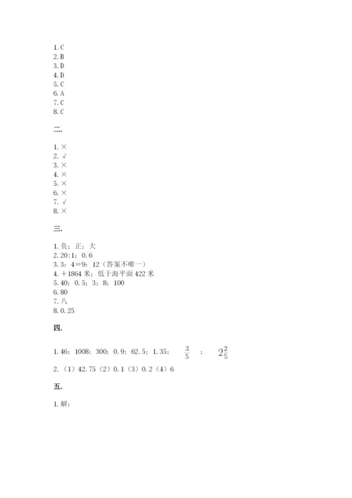 苏教版数学小升初模拟试卷带答案（轻巧夺冠）.docx