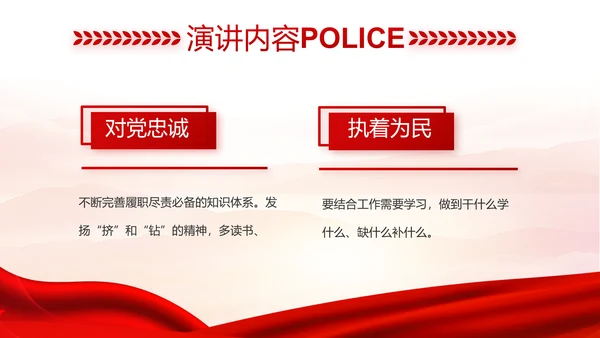红色大气公安人民警察工作总结汇报动态PPT