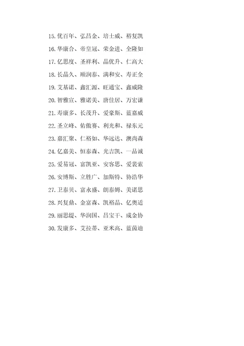 2022年企业三个字名称