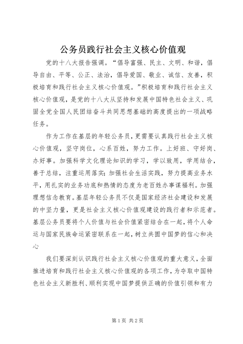 公务员践行社会主义核心价值观.docx