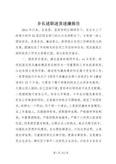 乡长述职述责述廉报告.docx