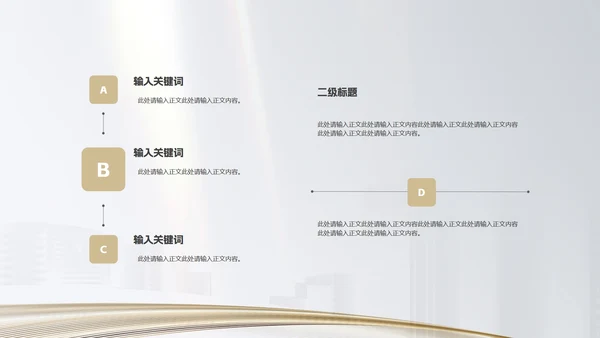 白色简约风房地产企业销售形象宣传PPT模板