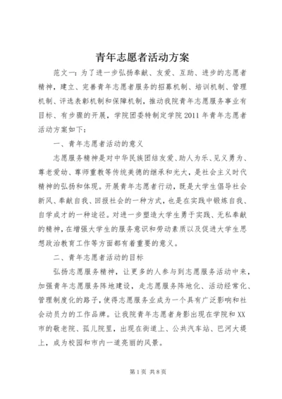 青年志愿者活动方案 (2).docx