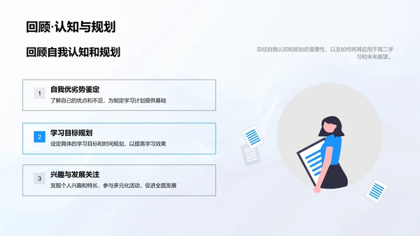 高二学习和认知规划PPT模板