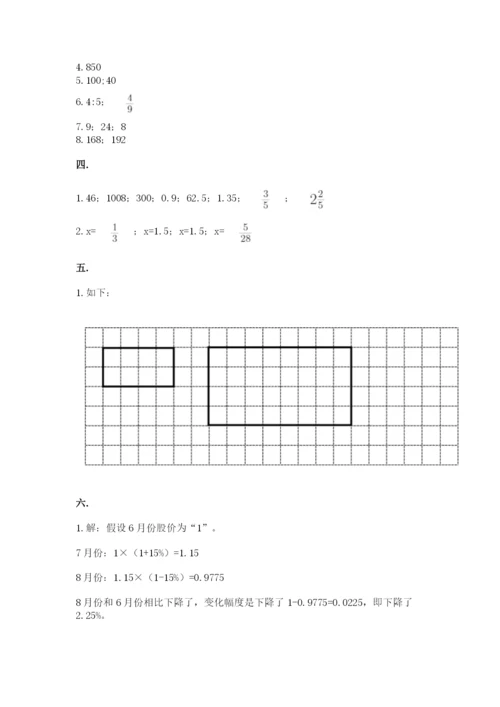 实用小学数学青岛版六年级下册期末测试卷精品（名校卷）.docx