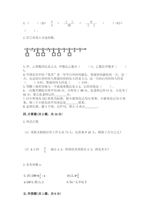 北师大版六年级下册数学期末测试卷及完整答案（考点梳理）.docx